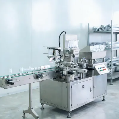 automatic tube labeling machine
